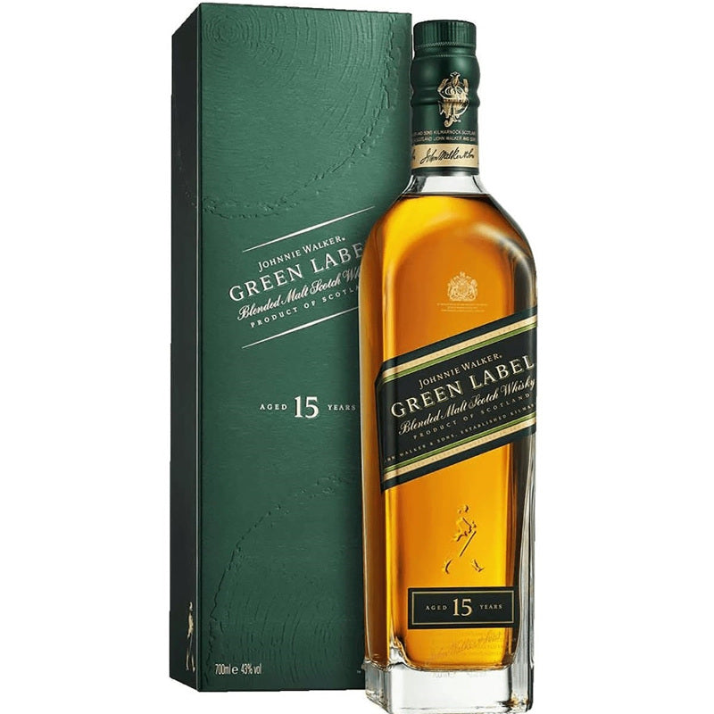 Johnnie Walker Green Label 15 Y.O. Blended Scotch Whisky Gift 43%