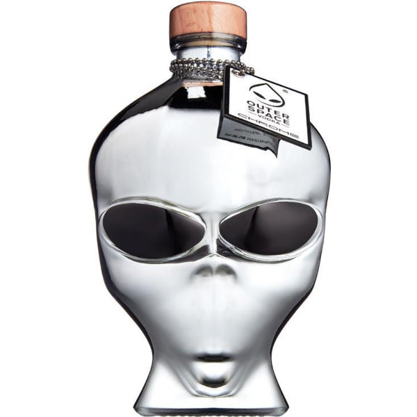Outerspace Alien Head Vodka - Chrome Edition 40%