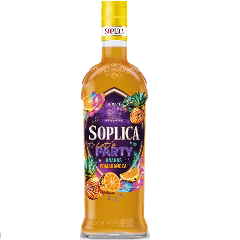 Soplica Vodka Let's Party Ananas & Pomerancza (Ananas & Sinaasappel) Likeur 21%
