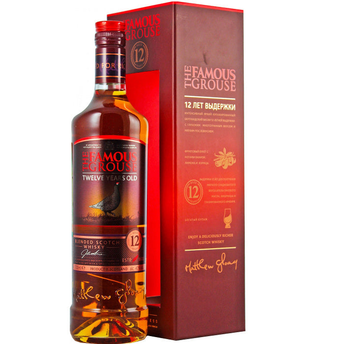 The Famous Grouse Blended Scotch Whisky 12 Y.O. Gift 40%