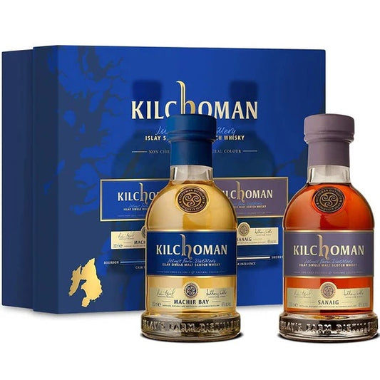 Kilchoman Machir Bay & Sanaig Islay Single Malt Gift 46%