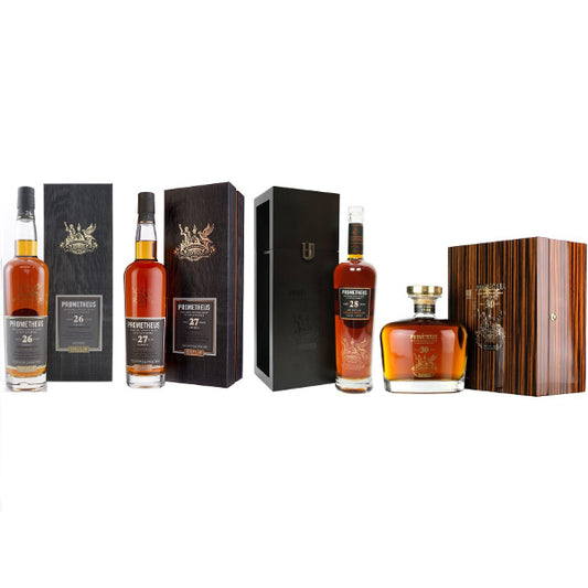 Prometheus Set Whisky 26/27/28/30 Jaar Gerijpt 47%/47%/53%/51.8% Gift