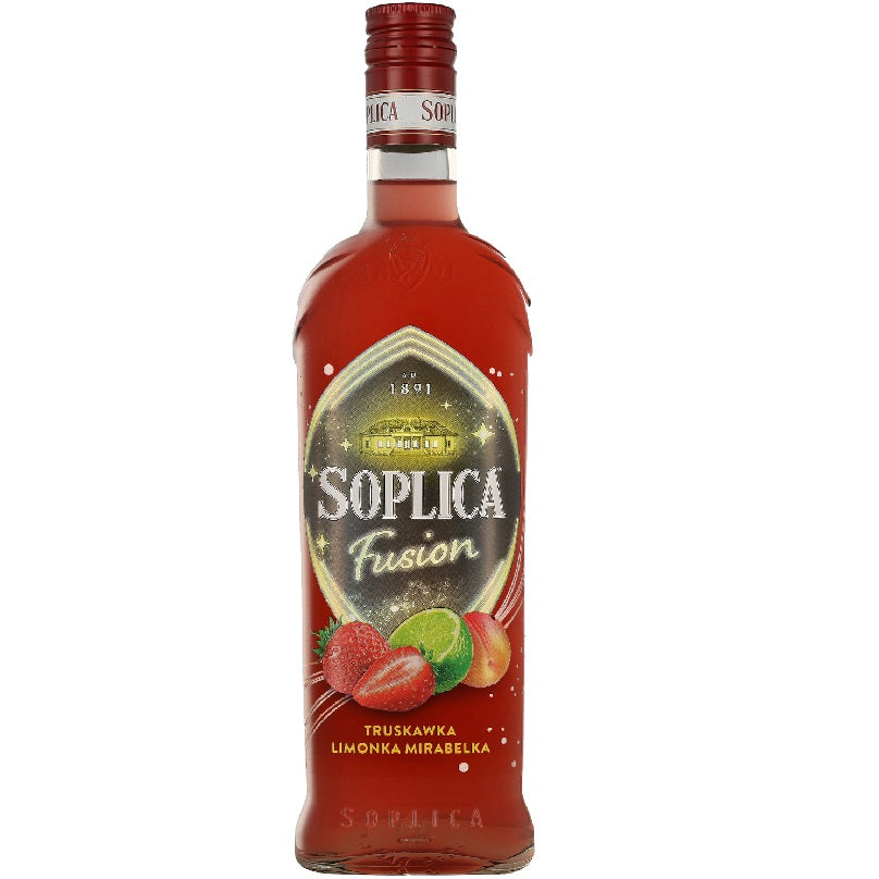 Soplica Vodka Fusion Truskawka Limonka Mirabella (Aardbei, Limoen & Mirabel) Likeur 21%