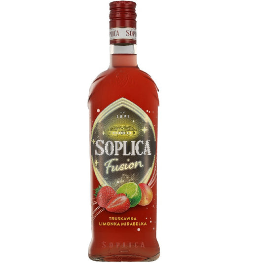 Soplica Vodka Fusion Truskawka Limonka Mirabella (Aardbei, Limoen & Mirabel) Likeur 21%