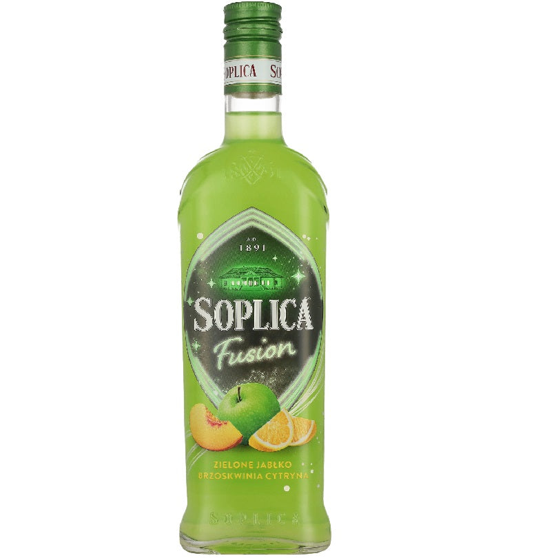 Soplica Vodka Fusion Zielone Jablko Brzoskwinia Cytryna (Appel Perzik Citroen) Likeur 21%