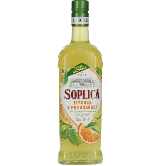 Soplica Vodka Limonka Z Pomarancza (Limoen & Sinaasappel) Likeur 28%