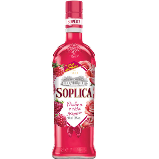 Soplica Vodka Malina Z Róza (Framboos & Roos) Likeur Ltd. Valentijnseditie