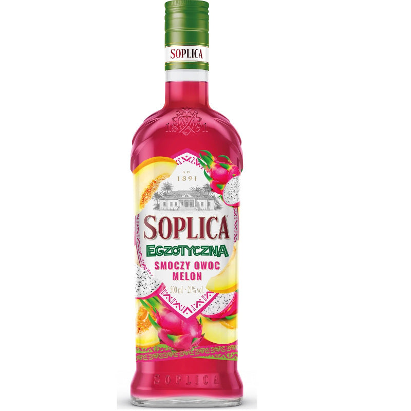 Soplica Vodka Smokcy Owoc Melon (Meloen & Dragonfruit) Likeur 21%